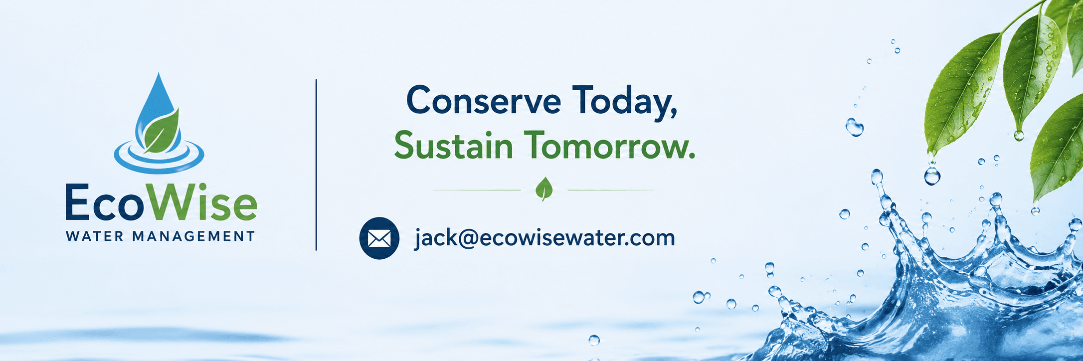 EcoWise Water Management — Conserve Today. Sustain Tomorrow.